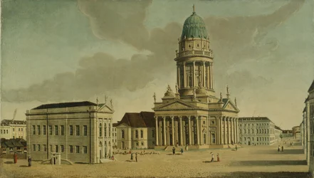 View of the Gendarmenmarkt with the French Playhouse and Cathedral, Berlin, 1788